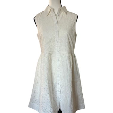 YAS embroidered shirt dress