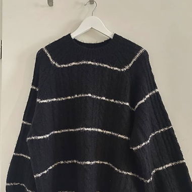 Pullover schwarz weiss