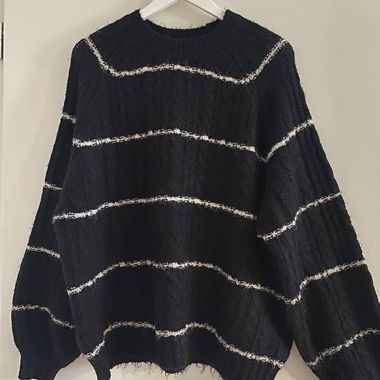 Pullover schwarz weiss