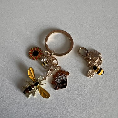 Bienen-Schluesselanhaenger Set