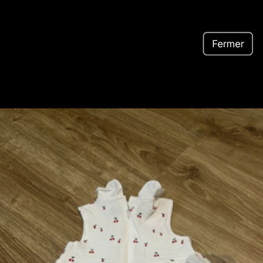 Robe cerises bébé 6 mois 
