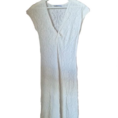 Abito in pizzo bianco