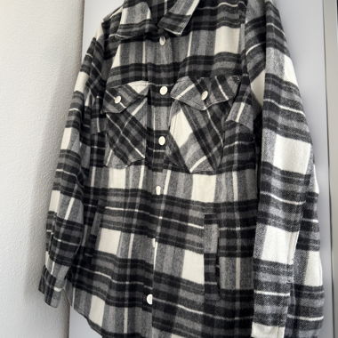 Giacca overshirt a quadri
