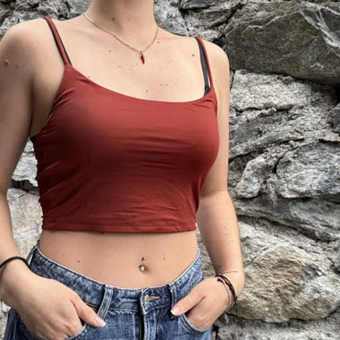 Red Crop Top