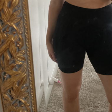 Black cycling shorts