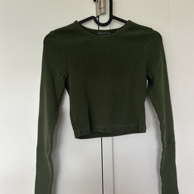 Maglietta maniche lunghe verde oliva