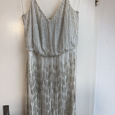 LACE & BEADS Perlenkleid in Weiss, Gr. S
