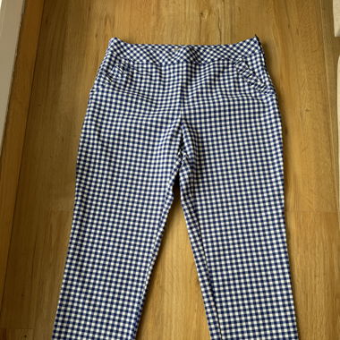 Gingham blue pants