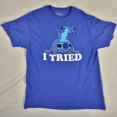 T-shirt Disney Stitch bleu L