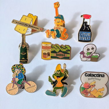 Vintage pin set - Food