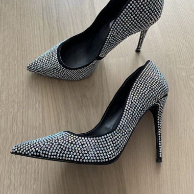 Steve Madden high heels with rhinestones