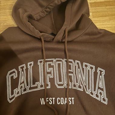 Hoodie „california“ braun
