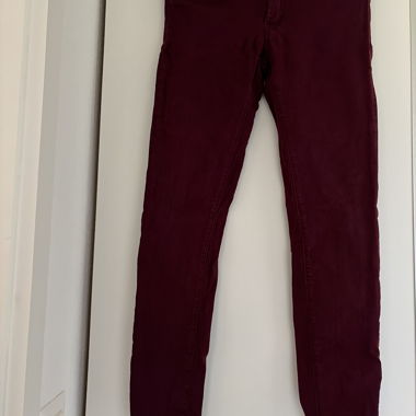 Pantalon décontracté bordeaux
