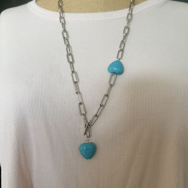 Halskette mit Turquoise-Herz