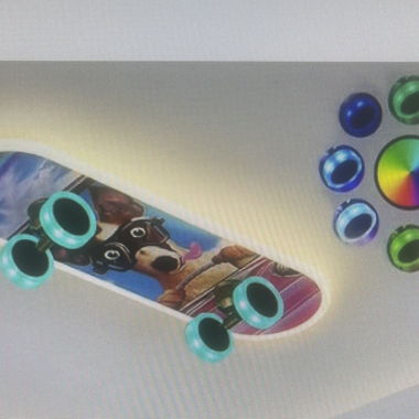 Plafoniera Skateboard LED
