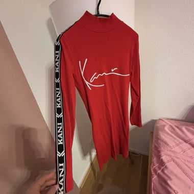 Abito rosso Kani a maniche lunghe