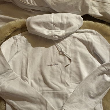 Hoodie Saint Laurent bianco