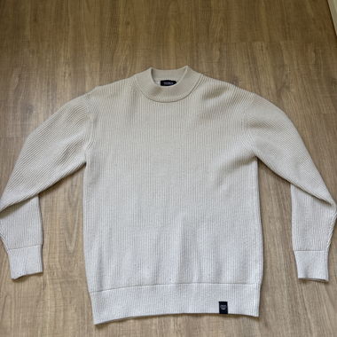 Maglione in maglia bianco Pull&Bear