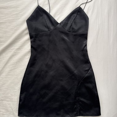 Black Satin Dress