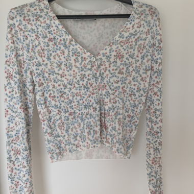 Cardigan fleuri court zara