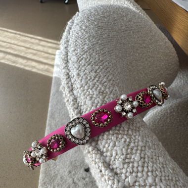 Edler Haarreif (pink) aus Boutique in Mailand
