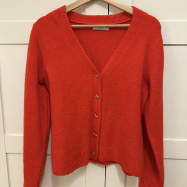 Red cardigan 