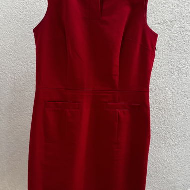 Rotes ärmelloses Kleid von Orsay