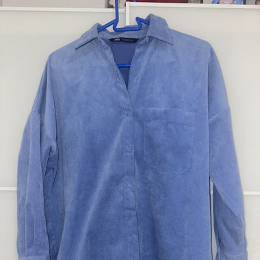 Hemd in Cord, blau