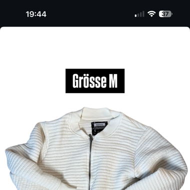 Weisse Stoffjacke 