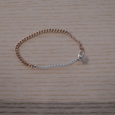 Bracelet / rose gold - silver