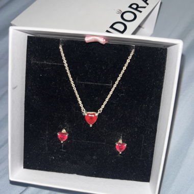 Geschenkset Rote Herzen (Pandora)