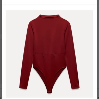 Body rosso scuro Zara