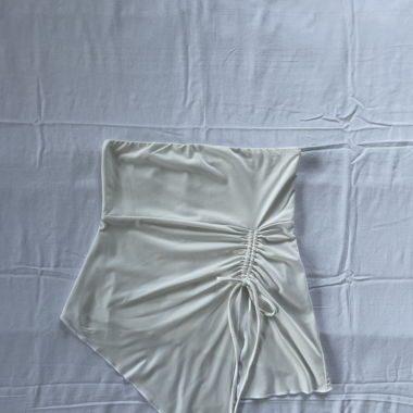 white bandeau top