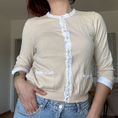 Vintage Ralph Lauren beiger Cardigan