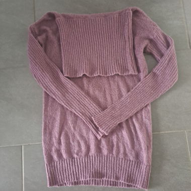 Mauve Turtleneck Sweater