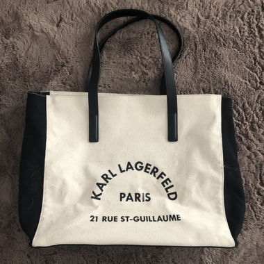 Sac fourre-tout en toile Karl Lagerfeld