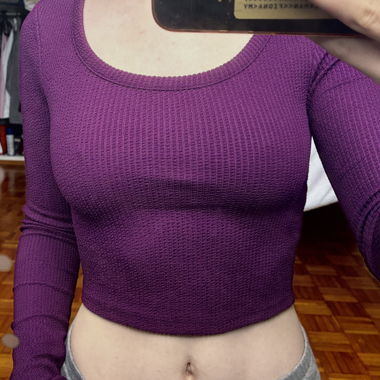 Kurzes Violettes Oberteil