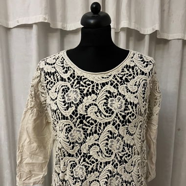 3/4 Arm Shirt weiss