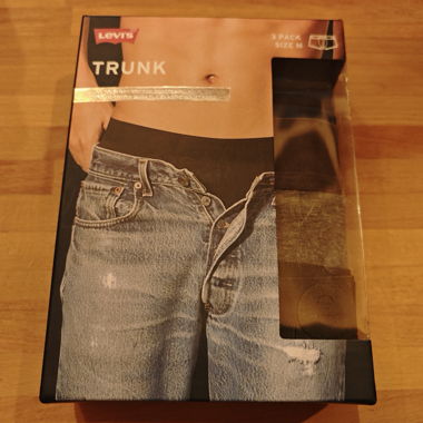 Levi’s black/grey Trunk Unterwäsche 3er-Pack
