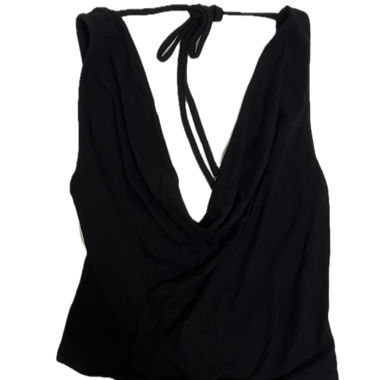 black cowl top