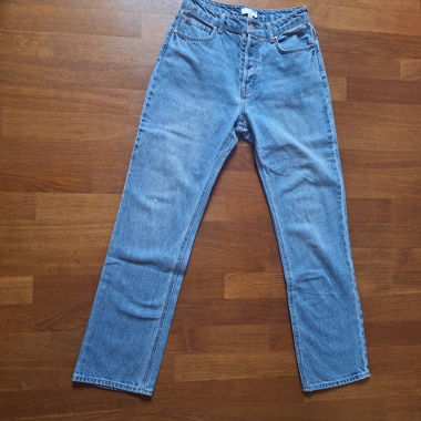 H&M Straight Leg Jeans hellblau Grösse 38