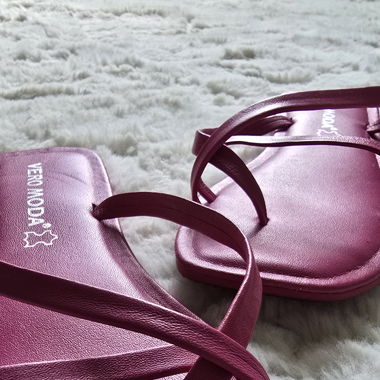 Rosa flache Mules von Vero Moda