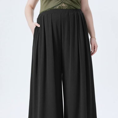 Pantalon large noir