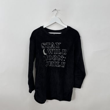 H&M Schwarzer Grafik-Sweatshirt