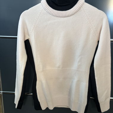 Pull col roulé Mocler rose