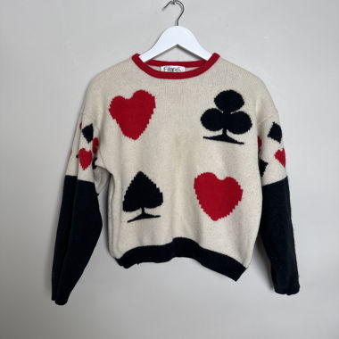 Pull en tricot Frapp de cartes à jouer
