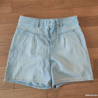 High-Waist Jeansshorts