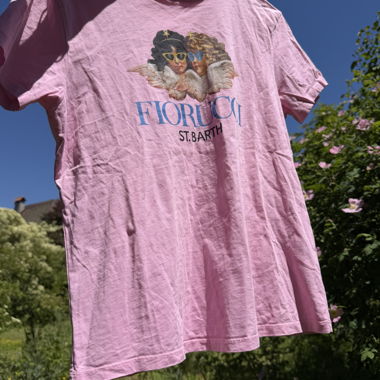 Fiorruci x MC2 St.Barth pink T-Shirt with angels
