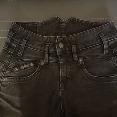 jeans skinny grigio scuro taglia XS