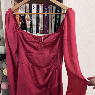 Pink dress long sleeves